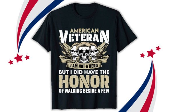 American Veteran I Am T-shirt Design: Graphics & T-Shirt Designs