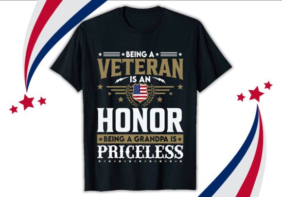 Being a Veteran is T-shirt Design Graphics Review