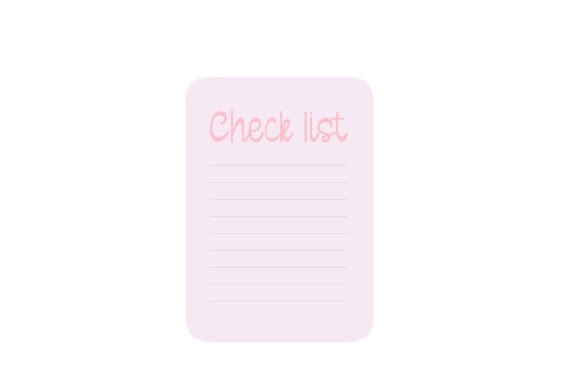 Check List Planner Sticker for Crafts and Planner Projects