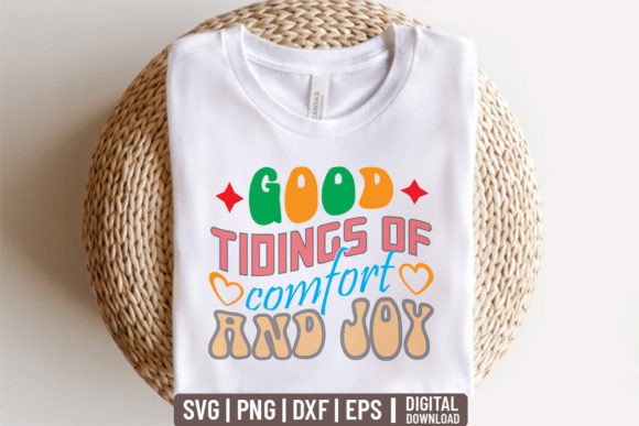 Good Tidings of Comfort and Joy Retro Graphic Design