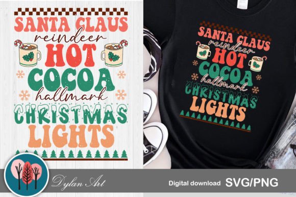 Santa Claus Reindeer Ugly Sweater Graphics for T-Shirt Designs